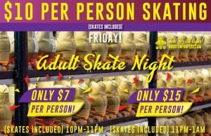 Friday skate rink ad