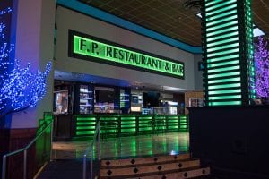F.P. Restaurant & Bar Sign and Counter