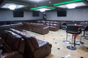 Private Lounge with Green Lights