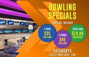 Saturday bowling special ad