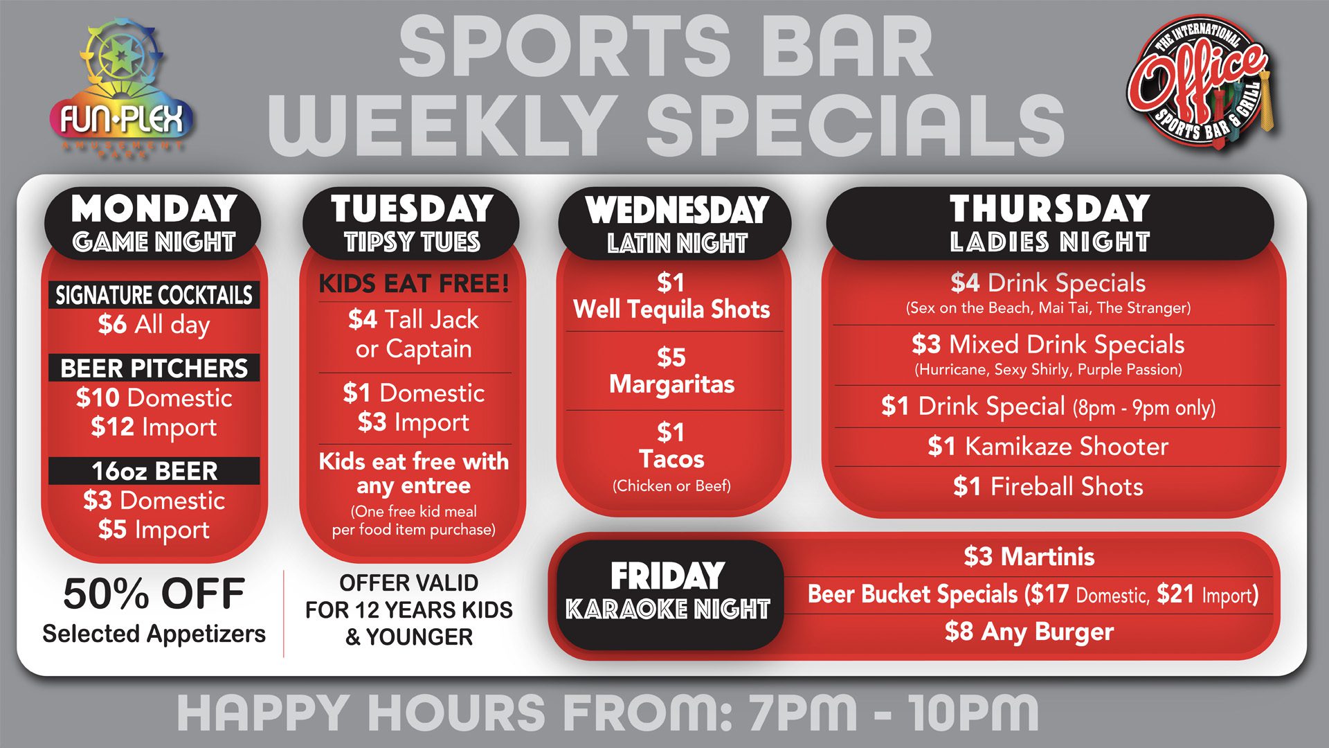 Sports Bar Specials